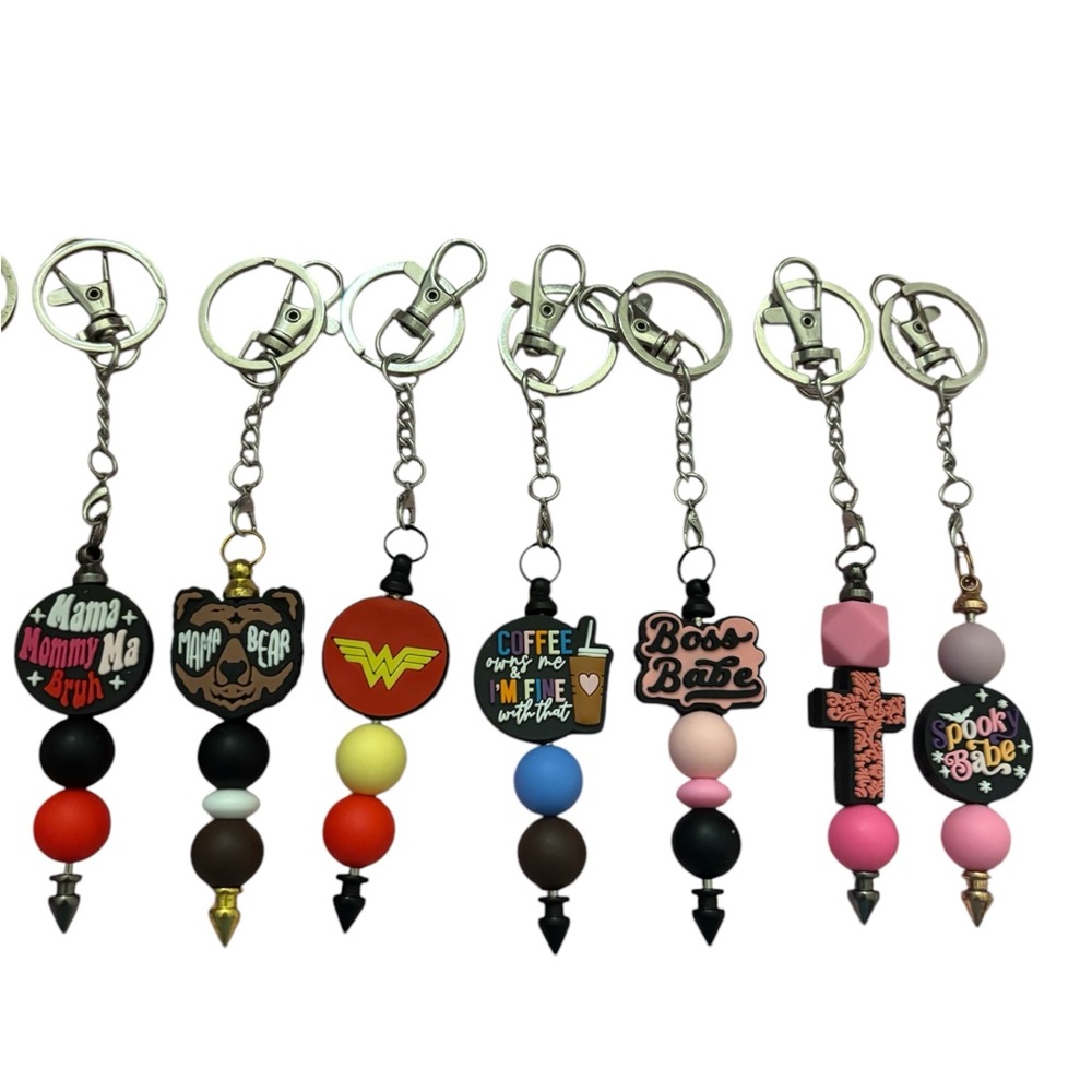 Colorful Beaded Keychains